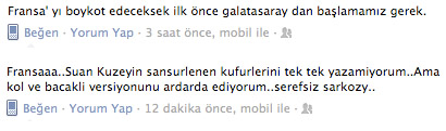 Facebook Nefret Fransa Boykot